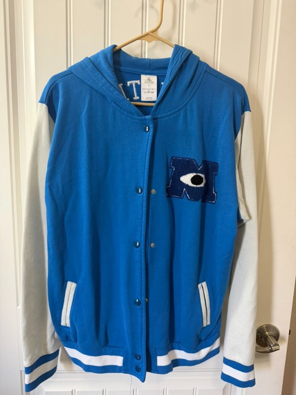 Disney Monsters University Varsity Hoodie Jacket Medium